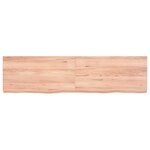 vidaXL Étagère murale marron clair bois chêne massif traité