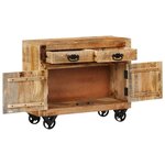vidaXL Buffet 80x30x65 cm bois de manguier brut massif