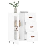 vidaXL Buffet blanc 69 5x34x90 cm bois d'ingénierie