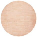 vidaXL Table de bar Ø60x89 5 cm bois massif de chêne