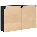 vidaXL Armoires Murales 2 Pièces Chêne Noir 69 5x34x90 cm Bois d'Ingénierie