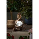 Buddha et Globe - 35 x 26 x 23 cm - 10 LED blanc