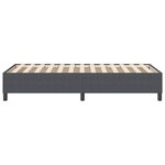 vidaXL Lit à ressorts Box Gris foncé 90x200 cm Tissu en velours côtelé