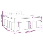 vidaXL Sommier à lattes de lit avec matelas Crème 180x200 cm Tissu