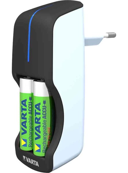 Chargeur 'Mini Charger', avec 2 piles AA, 2.100 mAh VARTA