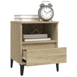 vidaXL Table de chevet Chêne sonoma 40x35x50 cm