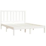 vidaXL Cadre de lit sans matelas blanc bois de pin massif 120x190 cm
