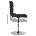 vidaXL Chaises à manger lot de 2 noir similicuir
