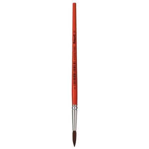 Pinceau Pelikan Série 23 N°11 - Pointe Ronde en Poils de Poney Naturels - Manche en Bois Verni - Virole en Aluminium Antirouille