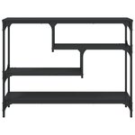 vidaXL Table console noir 100x30x75 cm bois d'ingénierie