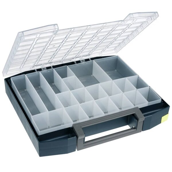 Mallette de rangement avec 20 inserts boxxser 80 8x8 raaco 134989