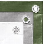 vidaXL Bâche 260 g/m² 3x3 m Gris PEHD
