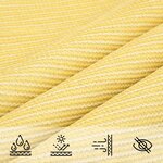 vidaXL Voile d'ombrage 160 g/m² Beige 3x3x3 m PEHD