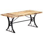 vidaXL Table de salle à manger 180x90x76 cm Bois de manguier massif