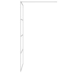 vidaXL Paroi de douche Argenté 90x195 cm Verre ESG transparent