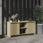 vidaXL Meuble TV Chêne sonoma 102x37 5x52 5 cm Bois d'ingénierie