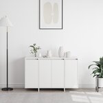 vidaXL Buffet blanc Blanc Bois d'ingénierie 120 x 41 x 75 cm