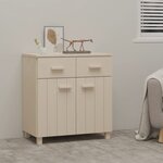 vidaXL Buffet HAMAR Marron miel 79x40x80 cm Bois massif de pin