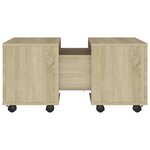 vidaXL Table basse chêne sonoma 60x60x38 cm bois d'ingénierie