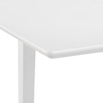 vidaXL Mobilier de salle à manger 3 Pièces MDF Blanc