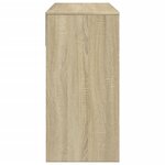 vidaXL Coiffeuse avec miroir chêne sonoma 80x39x80 cm