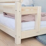 Lit cabane enfant TAHUKA 80 x 160 gris clair