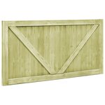 vidaXL Portillons de jardin 2 Pièces Bois de pin imprégné 300x75 cm