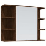 vidaXL Ensemble d'armoires de salle de bain 4 Pièces chêne marron