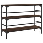 vidaXL Table console chêne marron 100x32x75 cm bois d'ingénierie