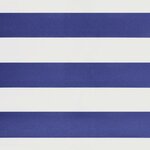 vidaXL Auvent rétractable bleu et blanc 4x3 m tissu et aluminium