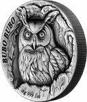 Pièce de monnaie en Argent 2 Dollars g 31.1 (1 oz) Millésime 2024 Tree Hollow BUBO BUBO