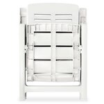vidaXL Chaises inclinables de jardin lot de 6 Plastique Blanc