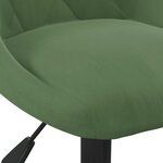 Vidaxl tabouret de bar vert foncé velours