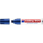 Marqueur Permanent 800 Corps Alu Bleu Pointe Biseau 4-12 mm x 4 EDDING