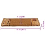 vidaXL Tapis d'escalier autocollants 15 Pièces 65x21x4 cm Beige