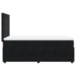vidaXL Sommier à lattes de lit avec matelas Noir 90x200 cm Velours