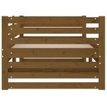 vidaXL Lit coulissant sans matelas marron miel 2x(90x190) cm