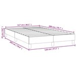 vidaXL Sommier à ressorts de lit Crème 120x200 cm Similicuir