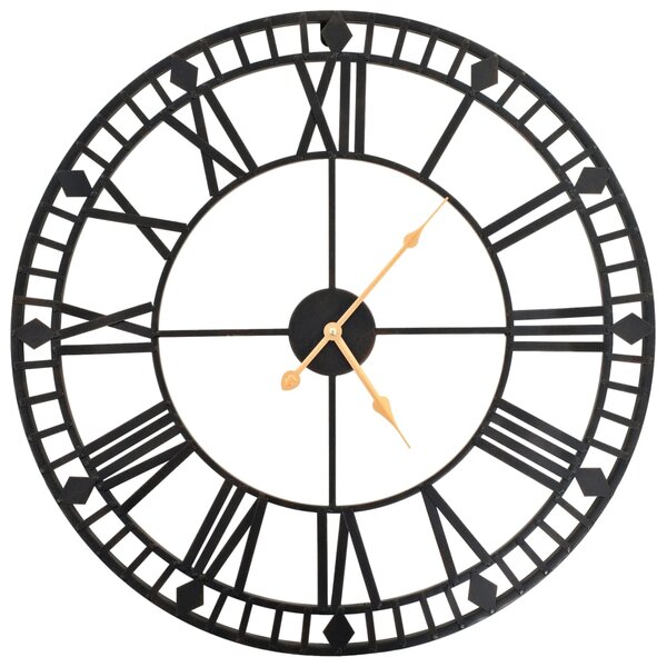 vidaXL Horloge murale vintage avec mouvement à quartz Métal 60 cm XXL