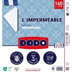 Protège matelas imperméable - 160 x 200 cm - Coton/Polyester