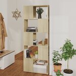 vidaXL Bibliothèque/Séparateur de pièce Chêne Sonoma 60x24x155 cm