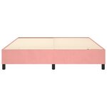 vidaXL Cadre de lit sans matelas rose 200x200 cm velours
