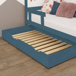 Tiroir de lit 90 x 160 avec sommier BUDDY - vert pétrole