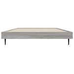 vidaXL Cadre de lit sans matelas sonoma gris 90x200 cm