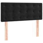 vidaXL Sommier à lattes de lit avec matelas et LED Noir 80x200cm