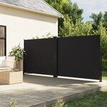 vidaXL Auvent latéral rétractable noir 160x600 cm