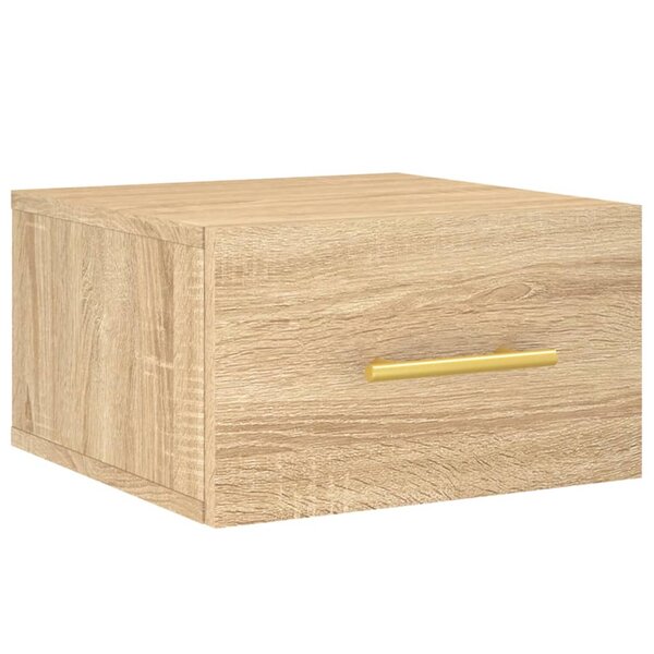 vidaXL Table de chevet murale chêne sonoma 35x35x20 cm