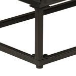 vidaXL Commode noir 55x30x76 cm bois massif de manguier et fer
