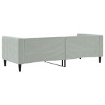 vidaXL Lit de repos sans matelas gris clair 80x200 cm velours