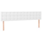 vidaXL Têtes de lit 2 Pièces Blanc 90x5x78/88 cm Similicuir